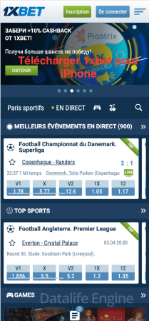 Télécharger 1xbet pour iPhone