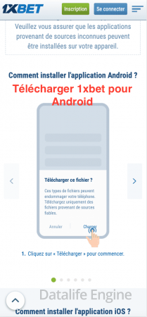 Télécharger 1xbet pour Android